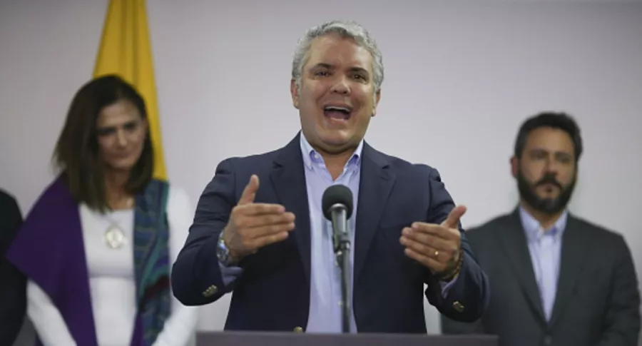 Presidente de Colombia Iván Duque, del que se burlan por decir mal un verbo en discurso