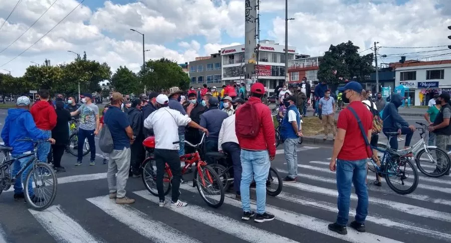 Protestas en Bogotá: comerciantes de UPZ de Suba se oponen a cuarentena