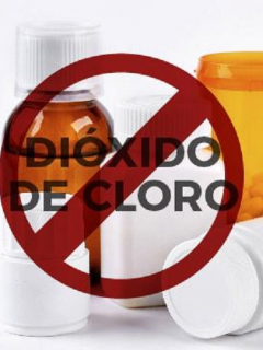 Frascos de dióxido de cloro