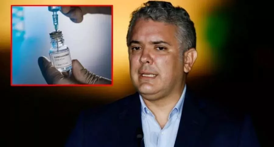Iván Duque, quien anunció que la vacunación masiva en Colombia iniciará el 20 de febrero