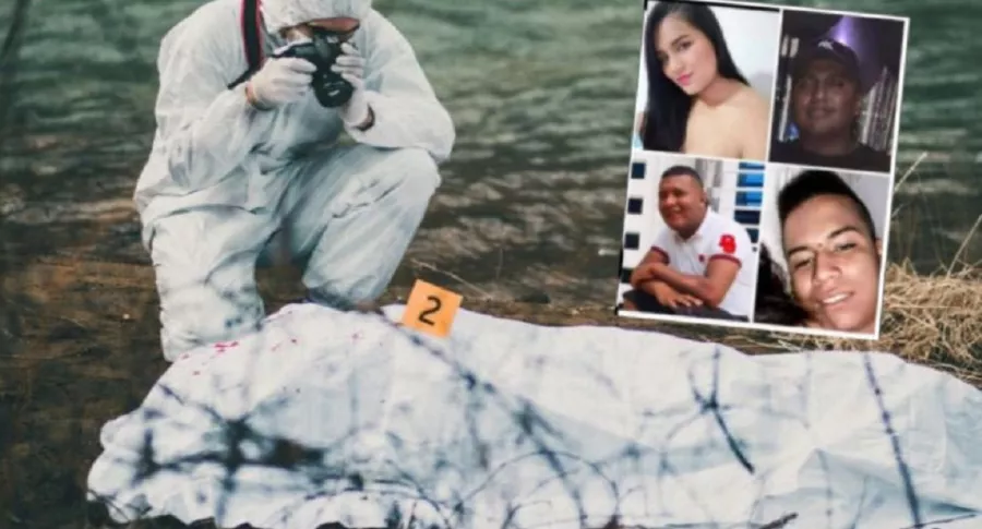 Imágenes de los cuatro jóvenes que estaban desaparecidos en Cauca, y que fueron hallados muertos en Nariño.
