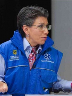 Claudia López y el ministro Fernando Ruiz, que tienen una controversia por el aforo para el regreso a clases
