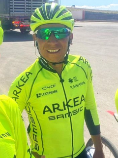 Nairo va a Tour de Francia con Arkea; espera invitación a Giro de Italia. Imagen de entrenamiento de Miguel Flórez, Nairo y Dáyer Quintana.