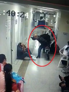 Video: hombre golpea a enfermero con un casco de moto, en Medellín