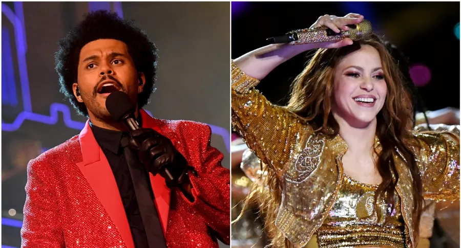 Foto de The Weeknd y Shakira, a propósito de pedido a la colombiana en Super Bowl