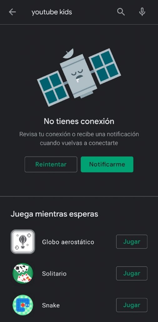 Captura de pantalla a Play Store