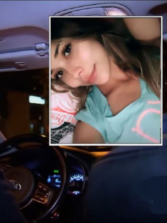 Ana María Castro y la camioneta en la que iba el día de su muerte, y que era conducida por Paul Naranjo