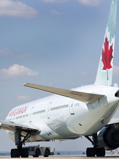 Una aeronave de Air Canada, que no volverá a aterrizar en Colombia en un buen tiempo.