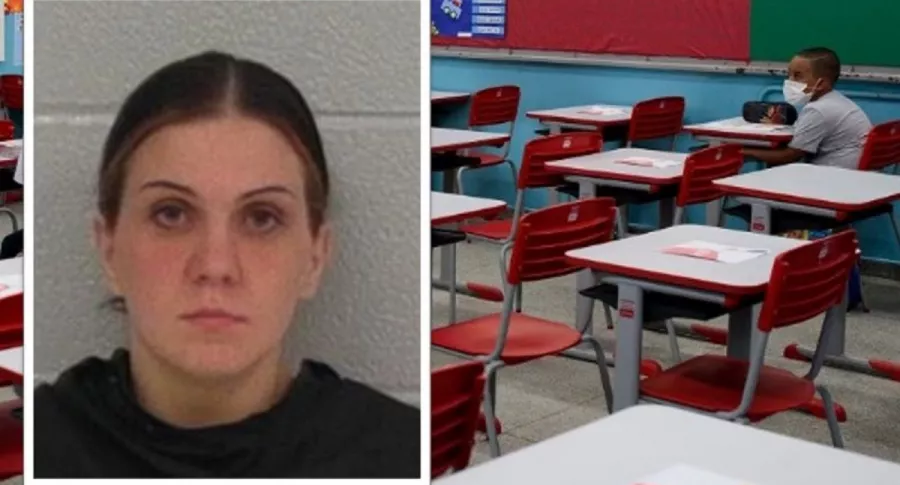 Amelia Ressler, profesora de 30 años, fue arrestada luego de que cometiera actos inmorales enfrente de sus estudiantes de primeria, en Estados Unidos.