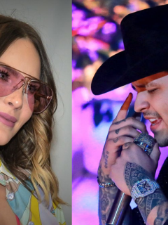 Foto de Christian Nodal y Belinda ilustra nota sobre parejas que pasarán el Día de San Valentín