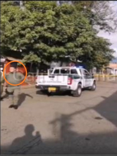 Imágenes del procedimiento de la Policía por amenaza de bomba en Jamundí, Valle del Cauca