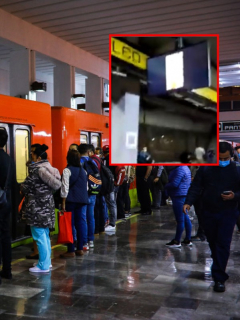 Estación de metro de Ciudad de México, ilustra nota de proyectan en pantalla de metro de Ciudad de México video porno
