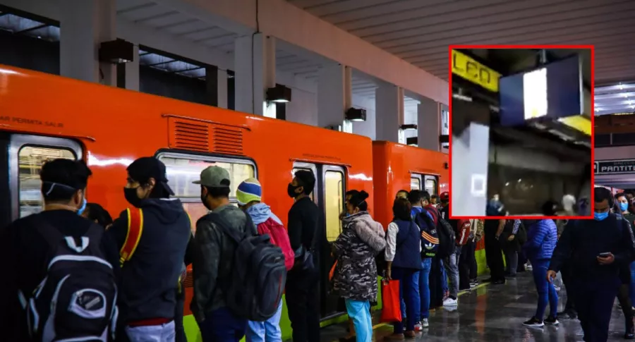 Estación de metro de Ciudad de México, ilustra nota de proyectan en pantalla de metro de Ciudad de México video porno