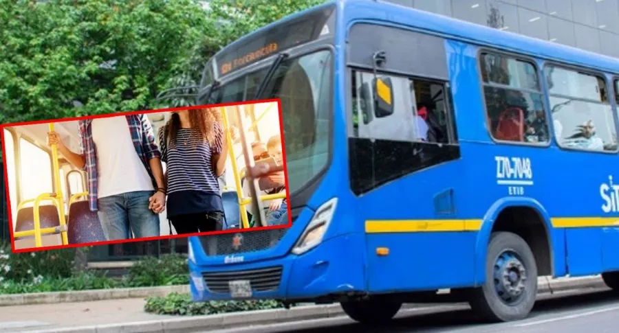 Inseguridad en buses del SITP, ilustrada en ladrones que se hacían pasar por novios. 