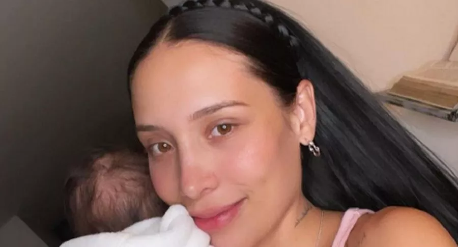 Luisa Fernanda W con su hijo Máximo , en Instagram. 