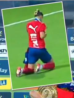 Vuletich: título de Copa Colombia con el Medellín, llanto y vuelta olímpica de rodillas