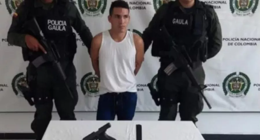 Imagen de la captura de alias 'Tommy Masacre', que sigue extorsionando a comerciantes desde la cárcel en Popayán