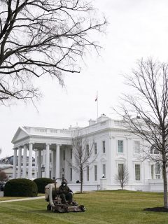 Día de San Valentín: así quedó la Casa Blanca para su conmemoración