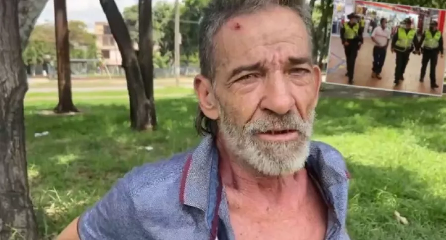 José Rodríguez, adulto mayor golpeado en operativo en Cali, recibió ayuda de la Policía