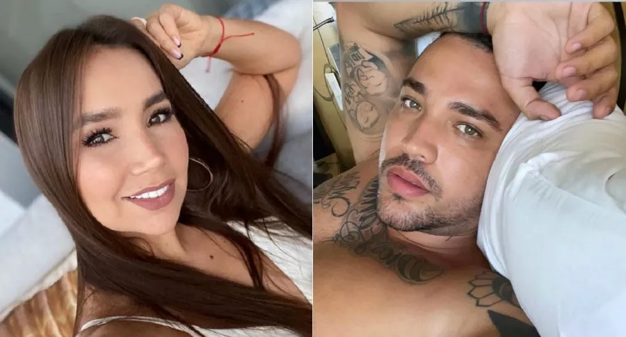 Paola Jara y Jessi Uribe, a propósito de que él dijo que no son novio y rechazó declaración de ella sobre su noviazgo y que están "rejuntados".