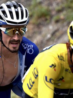 Egan Bernal y Julian Alaphilippe en el Tour de Francia de 2019.