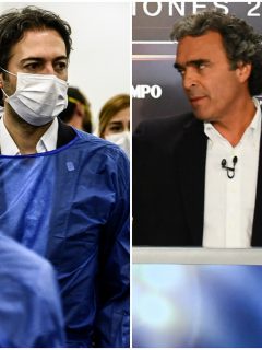 Daniel Quintero y Sergio Fajardo, que criticó al alcalde de Medellín