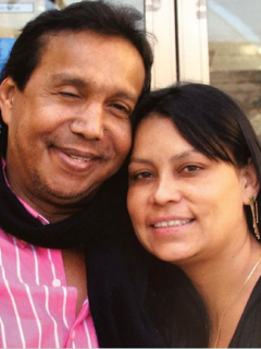 Diomedes Díaz y su última pareja, Consuelo Martínez