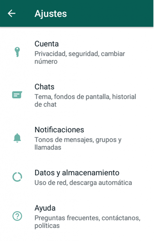 Captura de pantalla a WhatsApp