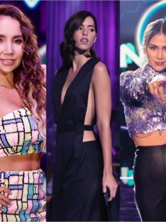 Paola Jara, Greeicy y Paulina Vega en 'A otro nivel'. Fotos de sus cuentas de Instagram.