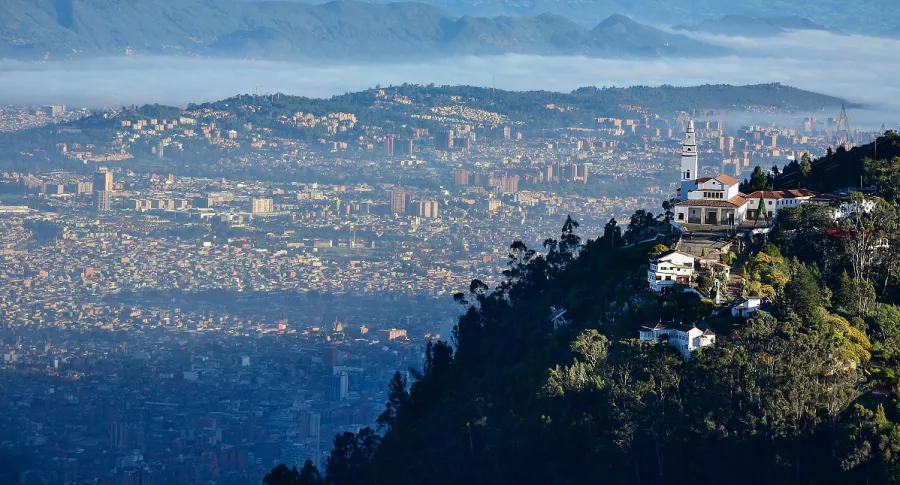 Vista aérea de Bogotá. Imagen ilustrativa del pico y cédula de hoy martes 16 de febrero.