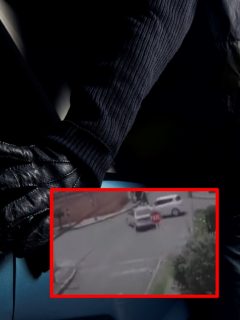 Imágenes que ilustran un accidente causado por ladrones en Bogotá