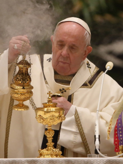 Papa Francisco dando una misa ilustra nota sobre nuevo rito que hizo en el Miércoles de Ceniza