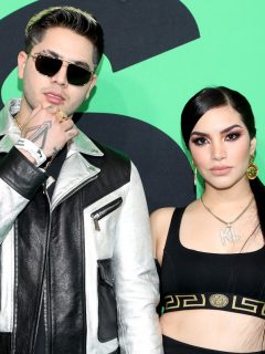 Juan de Dios Pantoja y Kimberly Loaiza, en los Spotify Awards 2020, ilustran nota sobre el nacimiento de su segundo hijo.