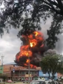 Bogotá hoy: registran incendio y explosión en una fábrica