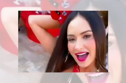 Vídeo de la historia de Instagram de Carolina Rojas, la exesposa de Piter Albeiro celebrando su cumpleaños.