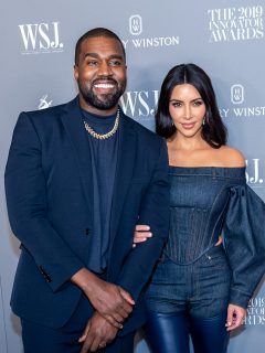 Foto de Kanye West y Kim Kardashian, a propósito de su divorcio