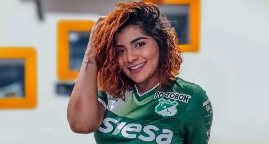 Fay Martínez, hincha del Deportivo Cali, confirmó que cumplirá la promesa y que se desnudará luego del doblete de Marco Pérez.