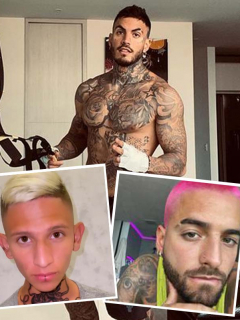 Foto de Instagram de Mateo Carvajal, exparticipante del ‘Desafío’ que cambió de ‘look’ y se quejó porque no quedó como ‘La liendra’ (recuadro inferior a la izquierda), sino como Maluma (recuadro inferior a la derecha).