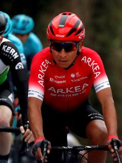 Nairo Quintana en el Tour de los Alpes Marítimos, carrera en la que terminó noveno en la clasificación general