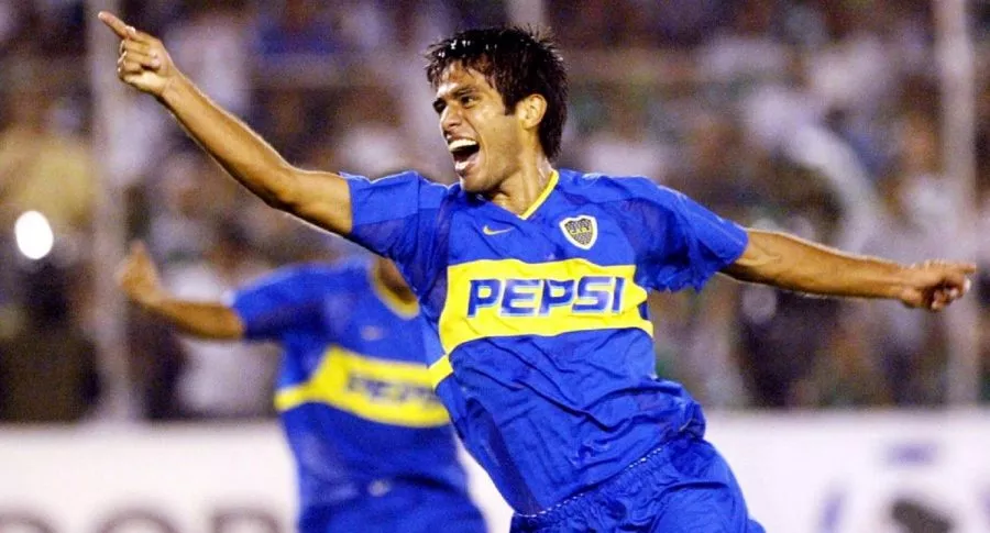 Fabian Vargas, exfutbolista colombiano, cuando jugaba para Boca Juniors. 