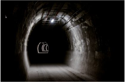 Fotos del primer choque en el Túnel de La Línea.