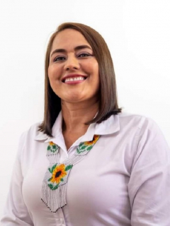 Foto de archivo de Alexandra Machado Montoya, viuda de exalcalde fallecido por COVID-19 que fue elegida alcaldesa de Urrao, Antioquia.