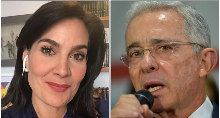 Vanessa de la Torre y Álvaro Uribe