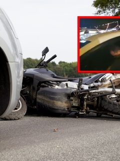 Conductor borracho en Cali se estrelló con una moto y se quedó dormido.