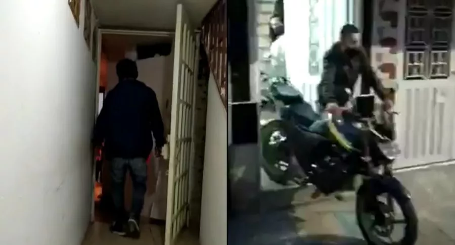 Trabajadores de Claro rescatan moto robada en Bogotá