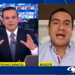 Juan Diego Alvira, desesperado con representante uribista que no se callaba en debate