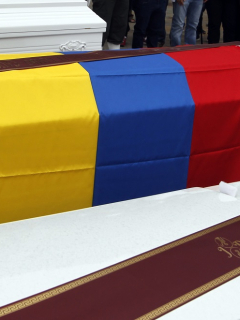 Masacres en Colombia: datos de 2020 y 2021, años más violentos. Protesta en Medellín.