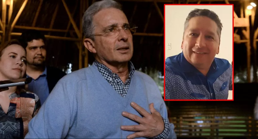 Álvaro Uribe, quien lamentó con un sentido mensaje la muerte de Herbin Hoyos