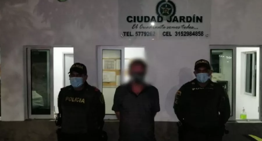 Imagen de la captura del ciudadano sueco acusado de violar a una menor en Cúcuta