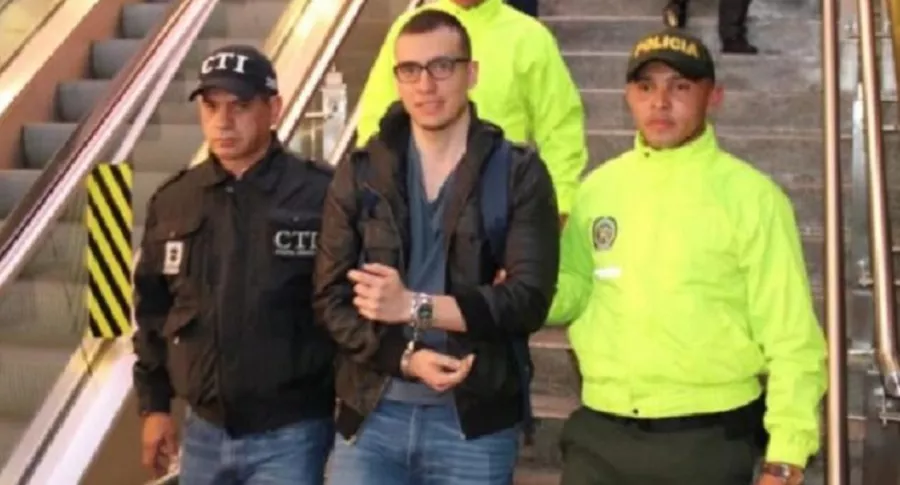 Momento en que capturaron a Félix García Chabur, condenado por difundir videos sexuales de 14 mujeres en Ibagué